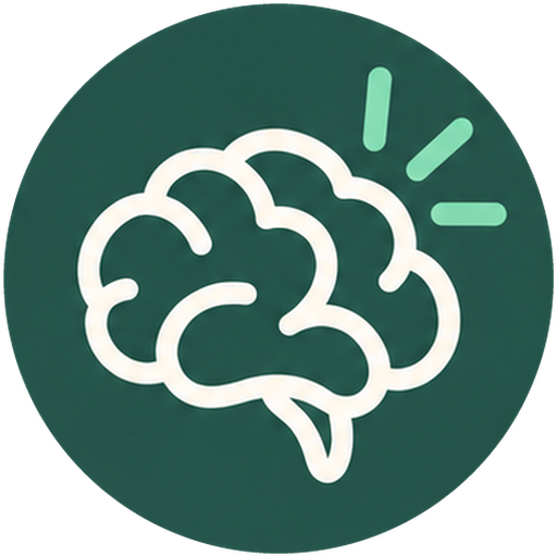 My Concussed Brain logo: a hand-drawn brain with small lines of energy